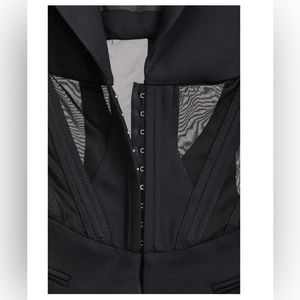 SOLD - H&M X Mugler corset blazer brand new